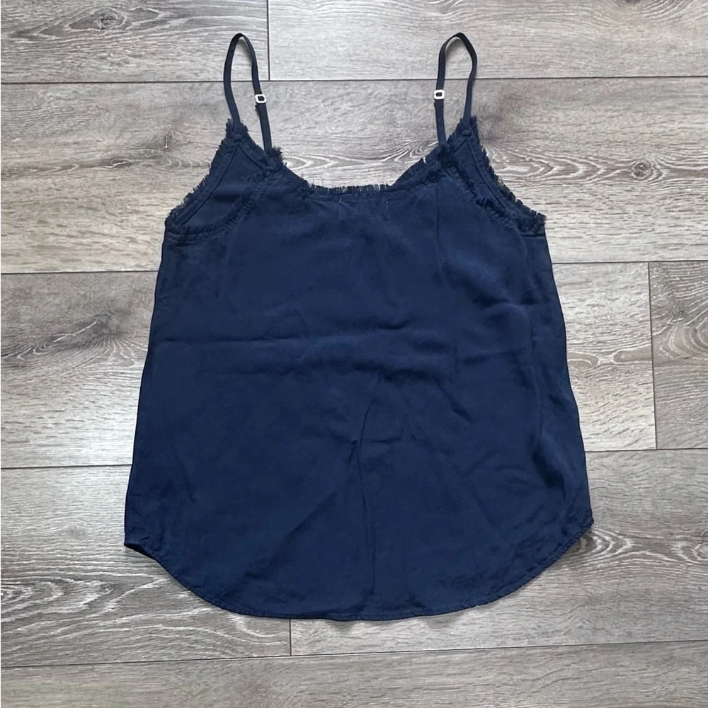 Bella Dahl Frayed Tencel Cami Endless Sea